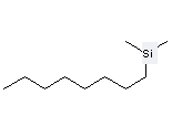 Silane, dimethyloctyl- and 2-Allyl-2-but-2-ynyl-malonic acid dimethyl ester can be used to produce 3-[1-(Dimethyl-octyl-silanyl)-ethylidene]-4-methyl-cyclopentane-1,1-dicarboxylic acid dimethyl ester 